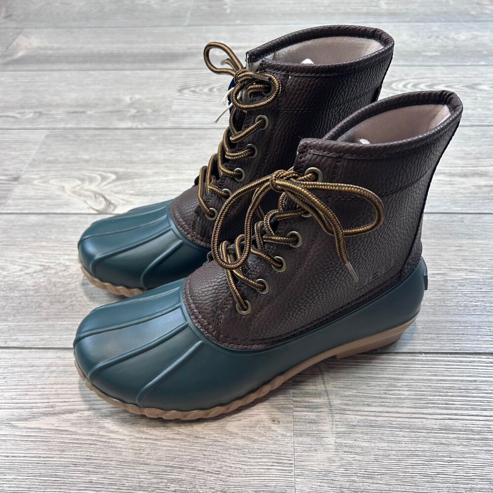 JBU Maine Waterproof Duck Boot Green/Brown Men's Size 8 NWT